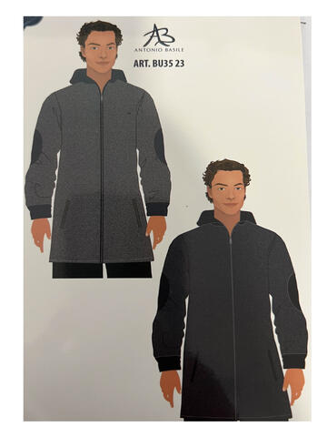 FANCBU3523- bu3523 vestaglia uomo coral zip - Fratelli Parenti